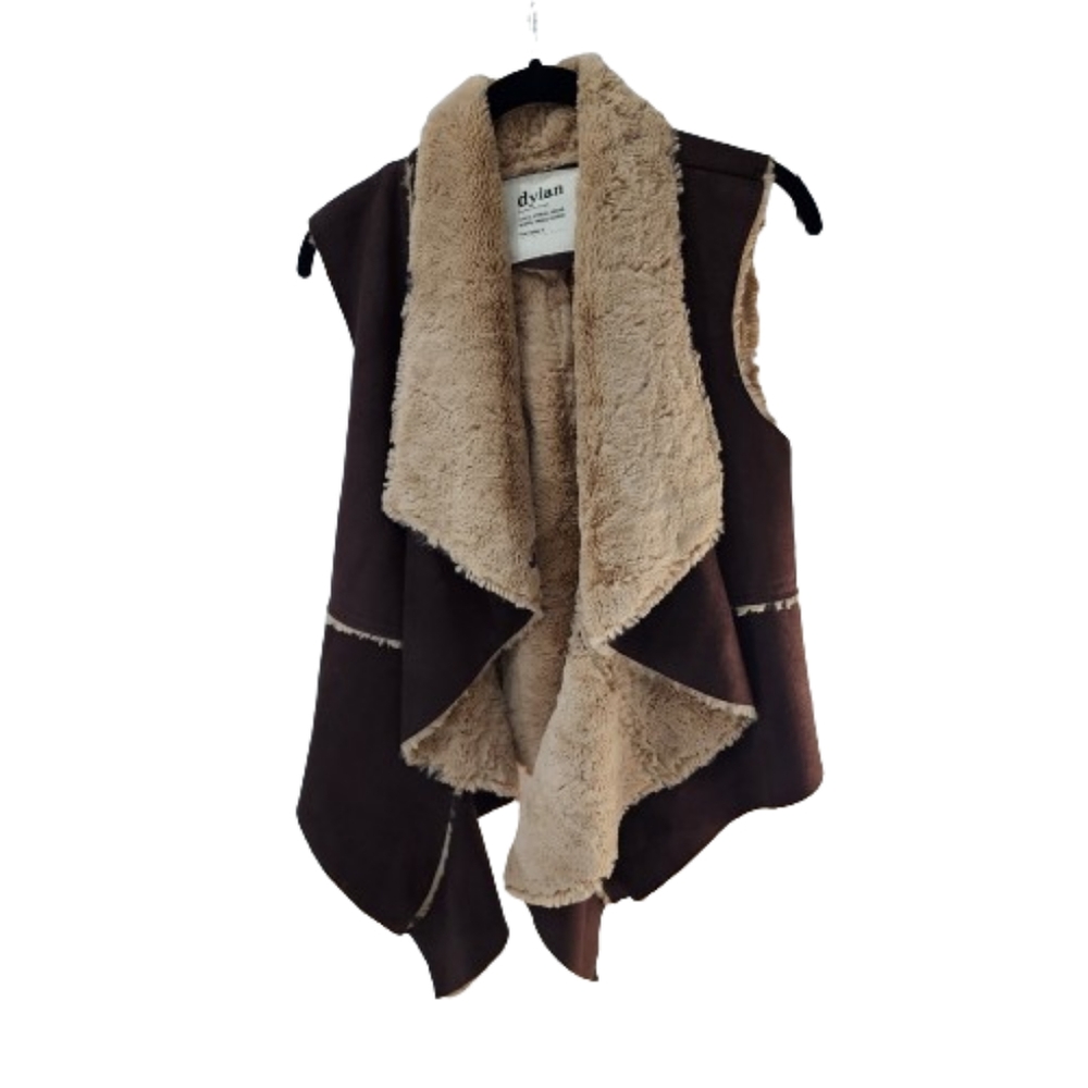 SALE ✨Dylan| Faux Fur |Sherpa Lined |Cream Vest| WINTER| Size S